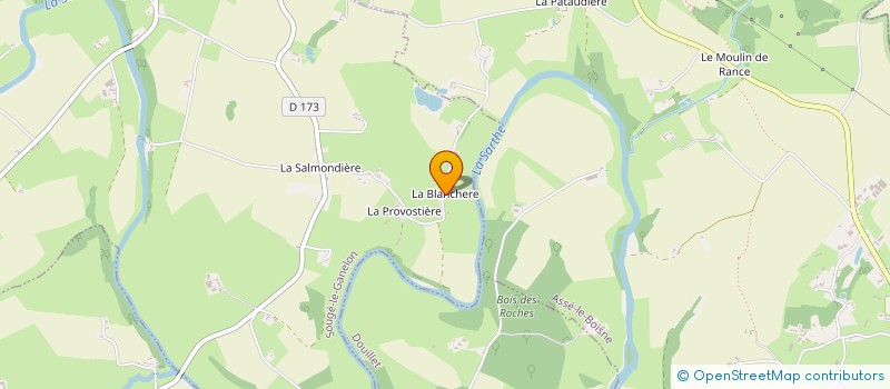 localisation de l'entreprise PH EAU DOUCE  SOUGE-LE-GANELON