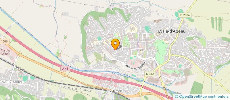 localisation de l'entreprise PH-EVOLUTION  L'ISLE-D'ABEAU