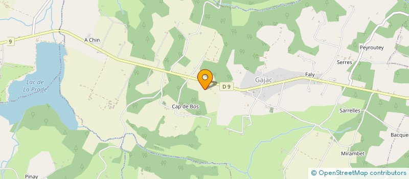 localisation de l'entreprise PH FINANCIERE  GAJAC