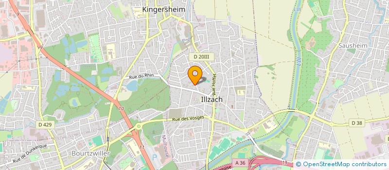 localisation de l'entreprise PH.IMMO  ILLZACH