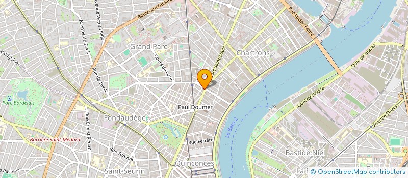 localisation de l'entreprise PH IMMO  BORDEAUX