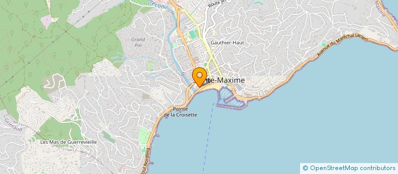 localisation de l'entreprise PH INGENIERIE à SAINTE-MAXIME