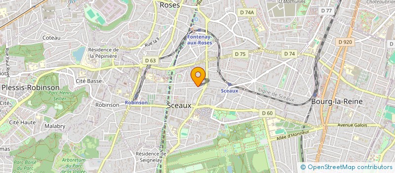 localisation de l'entreprise PH INVEST à SCEAUX