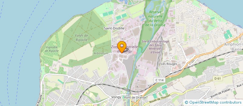 localisation de l'entreprise PH INVEST à THONON-LES-BAINS