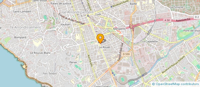 localisation de l'entreprise PH LAURENT ET ALLERGOLOGIE  MARSEILLE