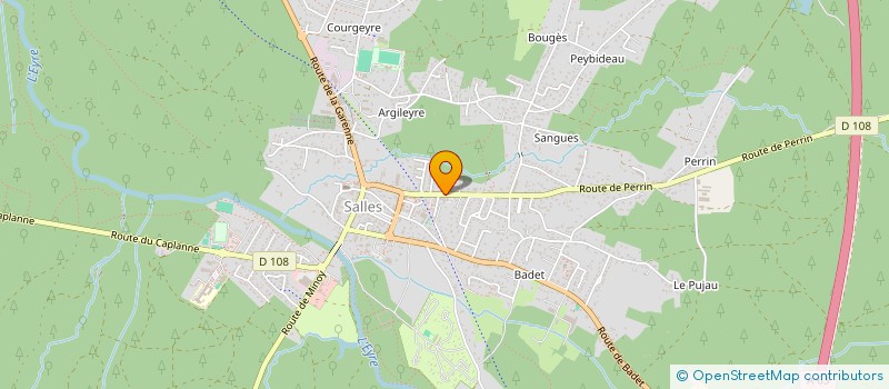 localisation de l'entreprise PH. LOUBERE à SALLES