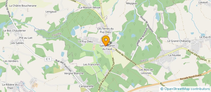 localisation de l'entreprise PH M FINANCEMENTS à COUZEIX