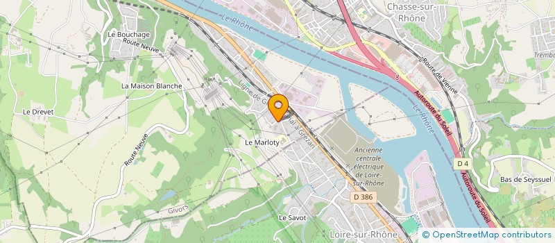 localisation de l'entreprise PH MA à GIVORS