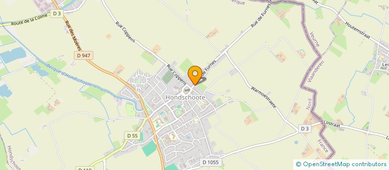 localisation de l'entreprise PH & MH  HONDSCHOOTE