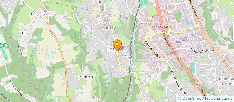 localisation de l'entreprise PH.P.S.D.E.V  DARDILLY