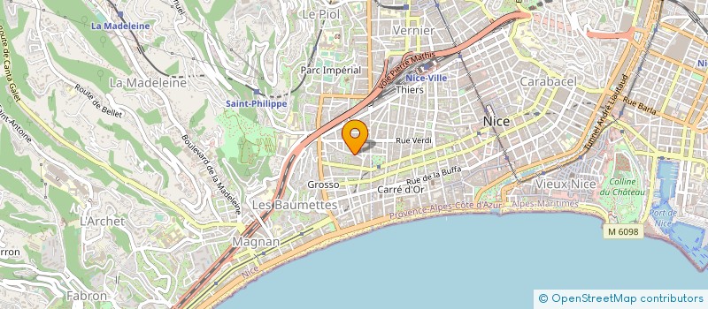 localisation de l'entreprise PH+ PLONGEE PRESTIGE à NICE