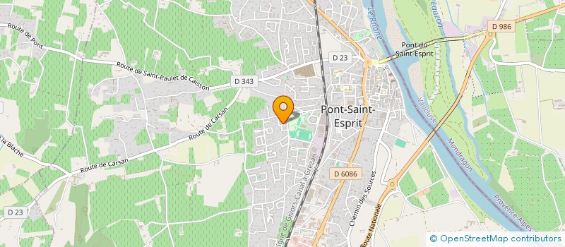 localisation de l'entreprise PH QUALITE SURETE NUCLEAIRE  PONT-SAINT-ESPRIT