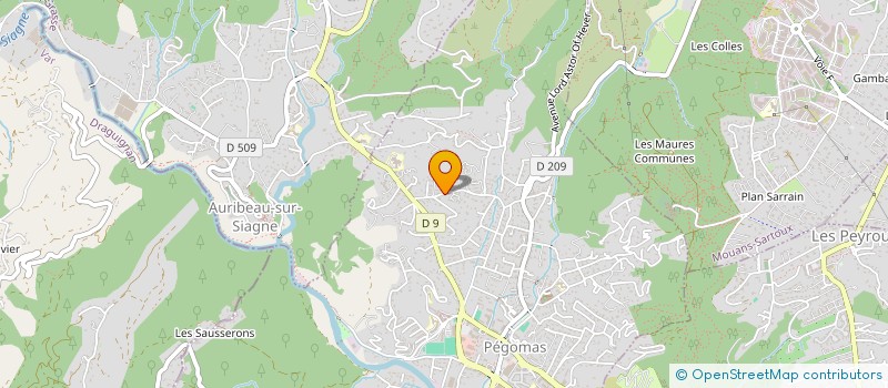 localisation de l'entreprise PH T CONSEILS ET INVESTISSEMENTS  PEGOMAS