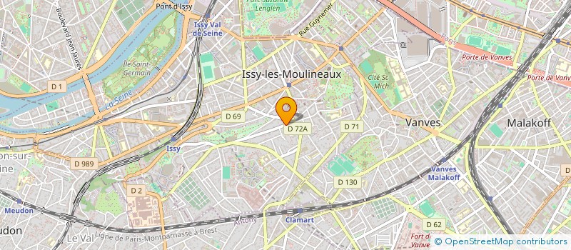 localisation de l'entreprise PH VI à ISSY-LES-MOULINEAUX