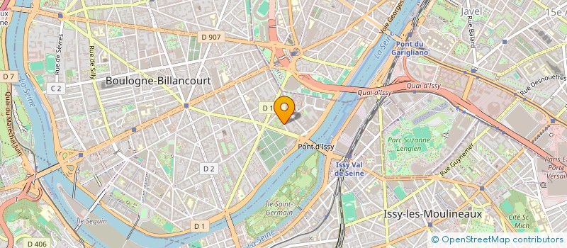 localisation de l'entreprise PH7 CONSEIL  BOULOGNE-BILLANCOURT