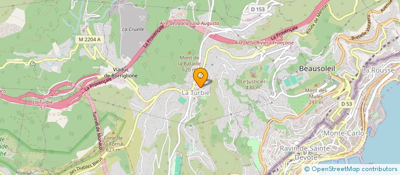 localisation de l'entreprise PHA. CONSULTING à LA TURBIE