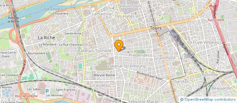 localisation de l'entreprise PHACADENT à TOURS