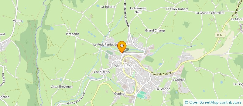 localisation de l'entreprise PHACELIE ADMIN  PANISSIERES