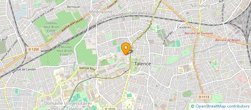 localisation de l'entreprise PHAETONS 974  TALENCE