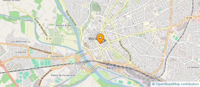 localisation de l'entreprise PHALIPPOU ET AVRAN VISTE à BEZIERS