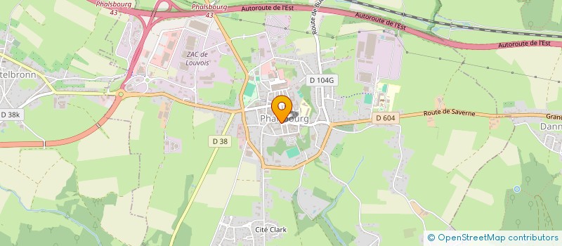 localisation de l'entreprise PHALS'OSTEO KINE SPORT à PHALSBOURG