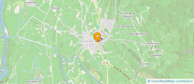 localisation de l'entreprise PHAMARCIE DE VACQUEYRAS  VACQUEYRAS