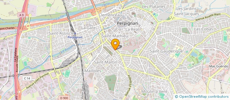 localisation de l'entreprise PHAN IMMO PALMIER  PERPIGNAN