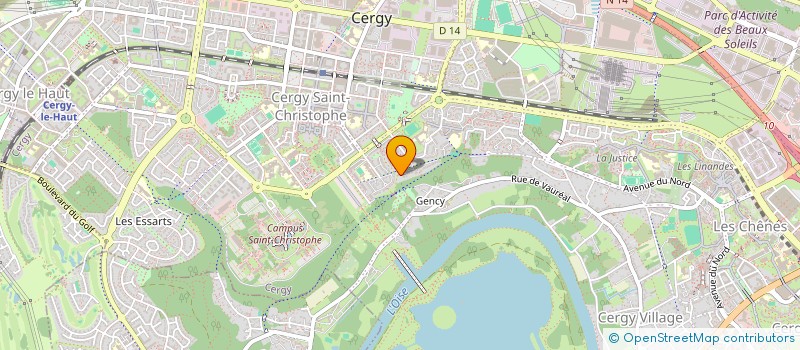 localisation de l'entreprise PHANBUR  CERGY