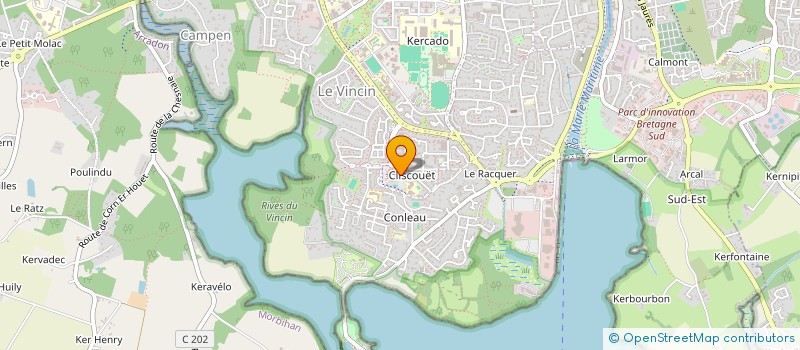 localisation de l'entreprise PHANERA D SARL à VANNES