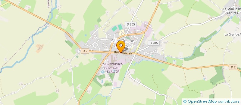 localisation de l'entreprise PHANIE COIFFURE  SAINT-COSME-EN-VAIRAIS