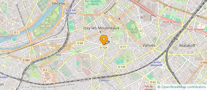 localisation de l'entreprise PHANIES à ISSY-LES-MOULINEAUX