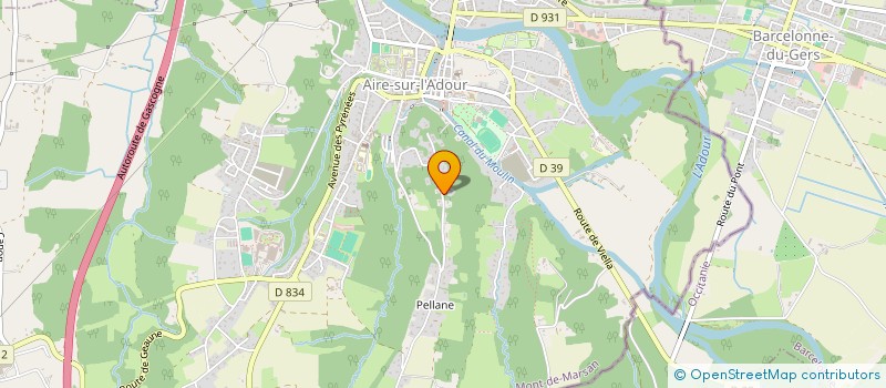 localisation de l'entreprise PHAOS  AIRE-SUR-L'ADOUR