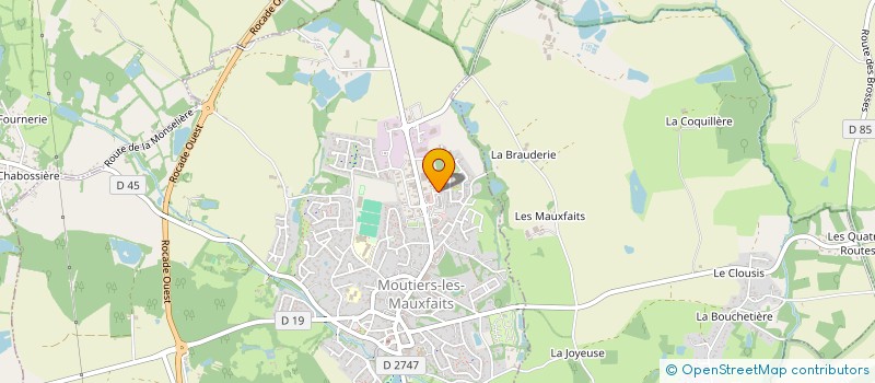 localisation de l'entreprise PHAR&ACT SANTE à MOUTIERS-LES-MAUXFAITS