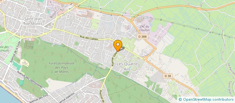 localisation de l'entreprise PHAR-DUFOUR  SAINT-JEAN-DE-MONTS