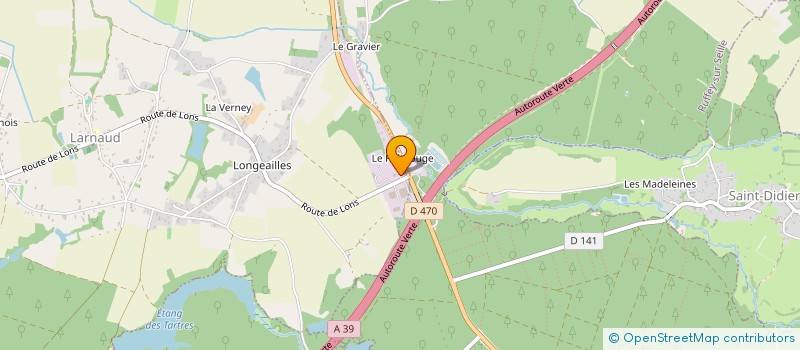 localisation de l'entreprise PHAR-EAUX DAL GOBBO à LARNAUD