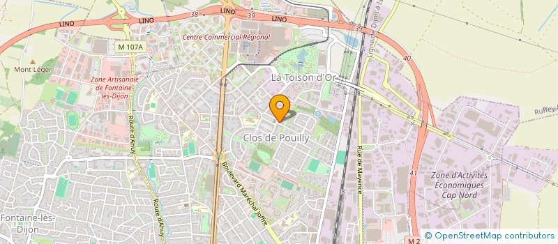 localisation de l'entreprise PHARAON à DIJON