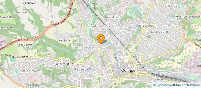 localisation de l'entreprise PHARE  QUIMPER