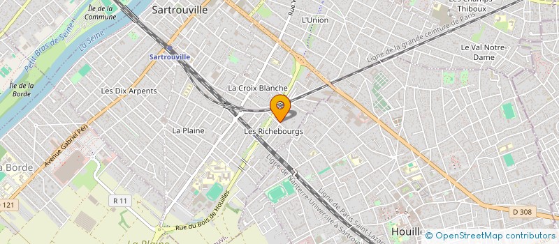 localisation de l'entreprise PHARE GARDIENNAGE SECURITE  SARTROUVILLE