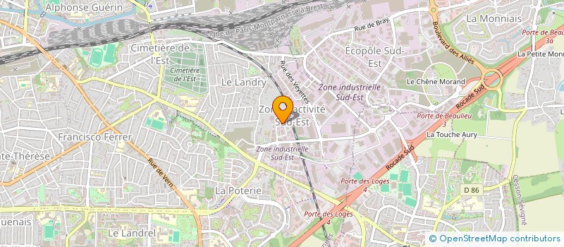 localisation de l'entreprise PHARE OUEST à RENNES