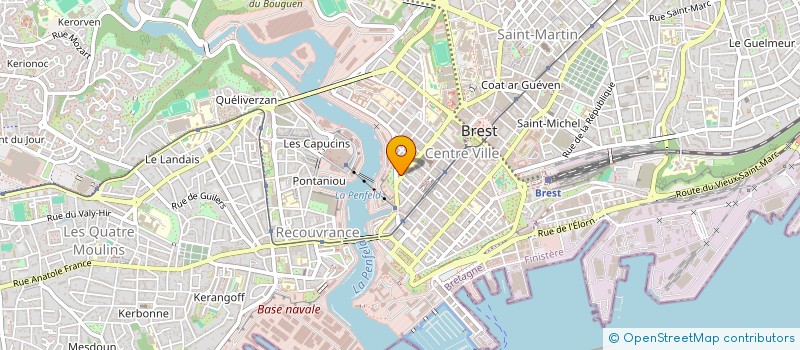 localisation de l'entreprise PHARE OUEST  BREST