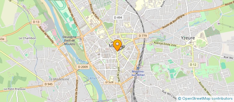 localisation de l'entreprise PHARES  MOULINS