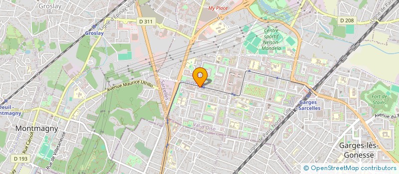 localisation de l'entreprise PHARM'ADOM à SARCELLES