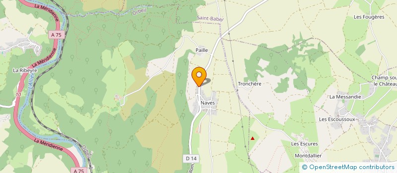 localisation de l'entreprise PHARM'AUVERGNE SAS  ORBEIL