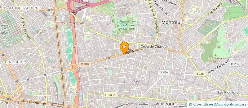 localisation de l'entreprise PHARM'ENCAPSULATION à MONTREUIL