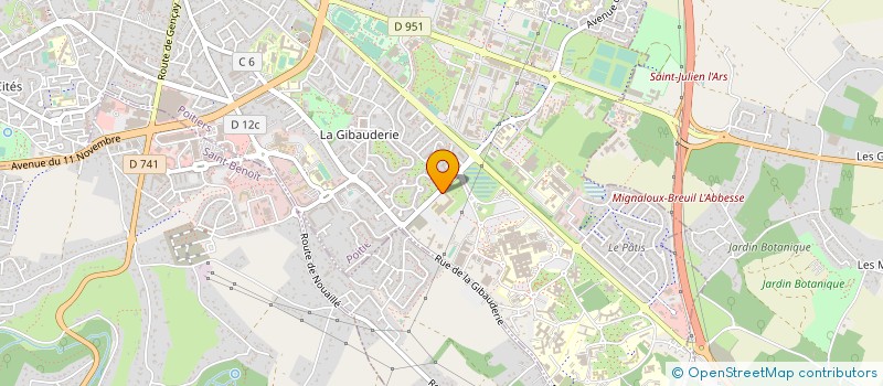 localisation de l'entreprise PHARM'ETUDE JUNIOR POITIERS à POITIERS
