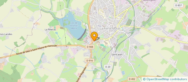 localisation de l'entreprise PHARM'INVEST à LA FERTE MACE