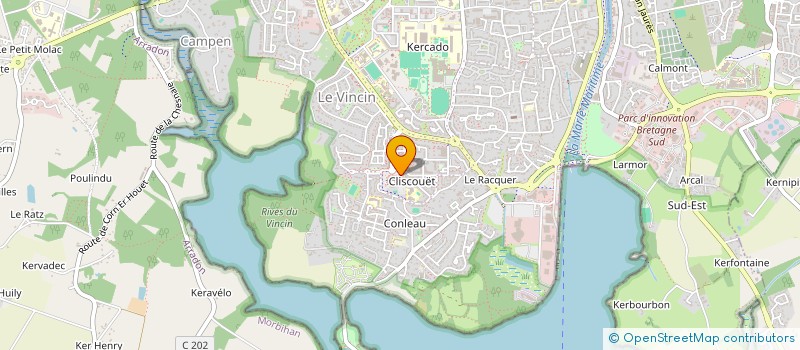localisation de l'entreprise PHARM OCEAN à VANNES