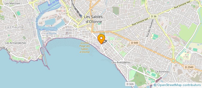 localisation de l'entreprise PHARMA BARZIC INVEST à LES SABLES D'OLONNE