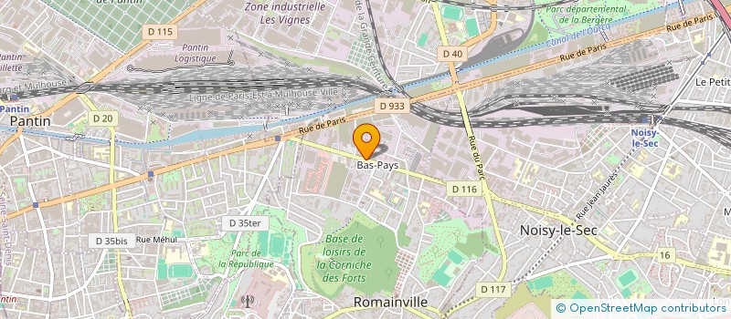 localisation de l'entreprise PHARMA BIOT'EXPERT à ROMAINVILLE
