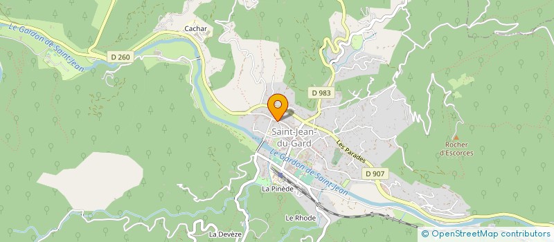 localisation de l'entreprise PHARMA CEVENNES SARL à SAINT-JEAN-DU-GARD